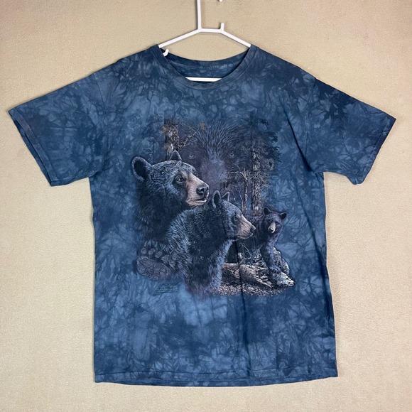 The Mountain Wildlife Black Bear Family Find 13 Bears Graphic T-Shirt - Picture 1 of 9